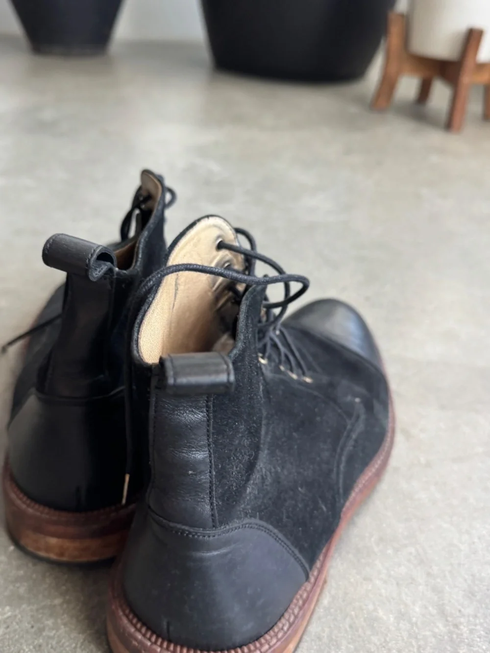 Black Taft Jack Boots, Size 42
